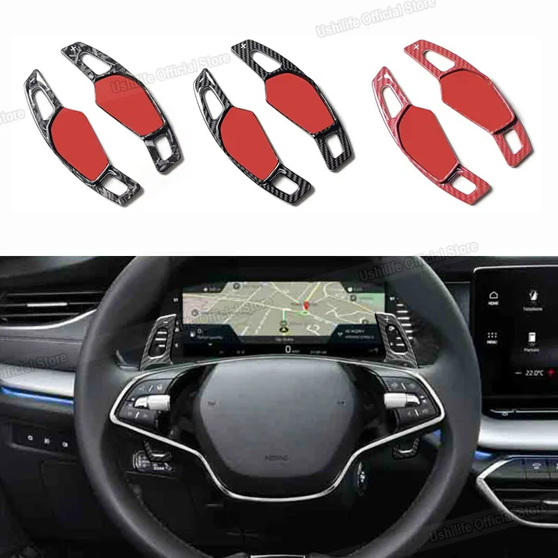 Car Steering Wheel Shift Paddle Extend Shifters Lever Protection For Skoda Octavia A8 MK4 ENYAQ IV RS VRS Karoq Kodiaq Superb