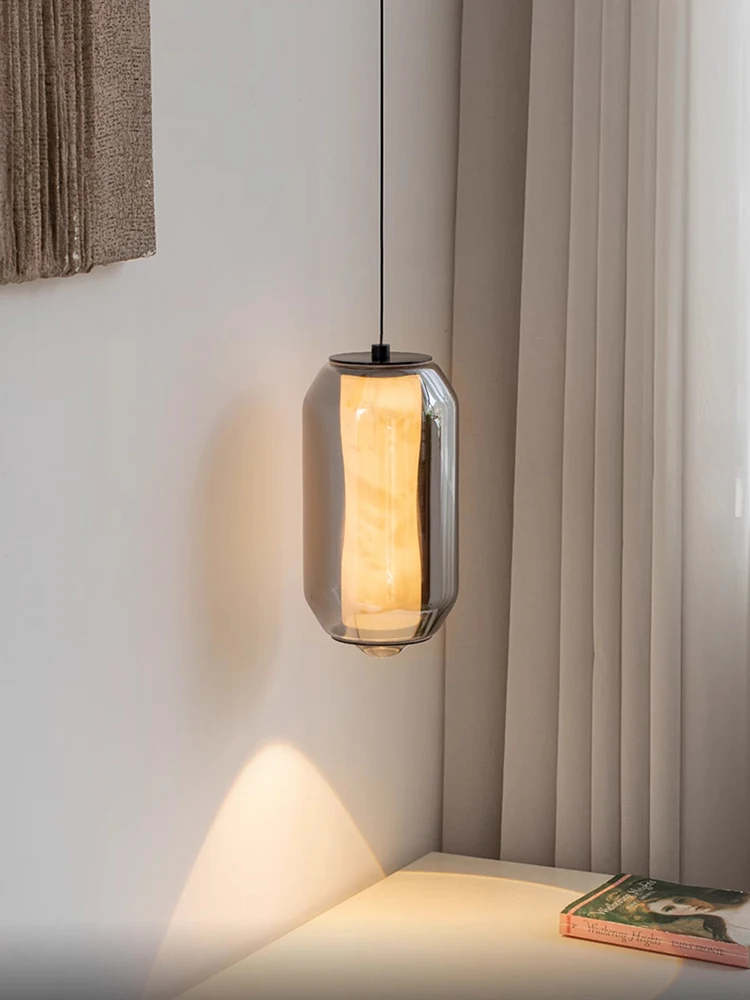 Bedroom bedside pendant light creative showcase restaurant hanging line light modern and simple physical store display light