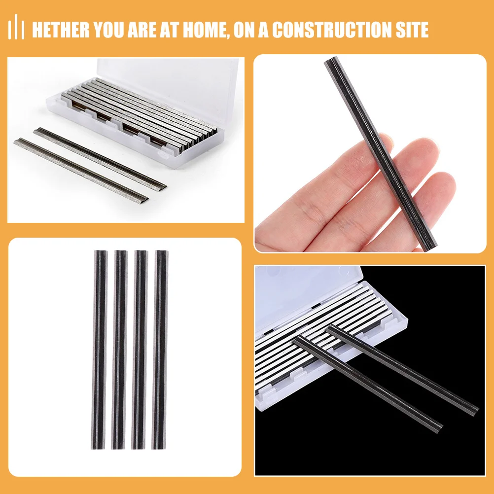 

1 set 1 Set Of Planer Blades Sturdy Alloy Hardwood Softwood Replacement Blades For Woodworking Reusable Planing Accessories