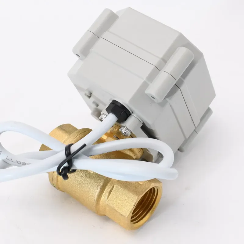 DN15 Brass 2 Port Electric Valve 4-20mA Proportional Control 5 Wire Modulated Flow Control Device For Water System