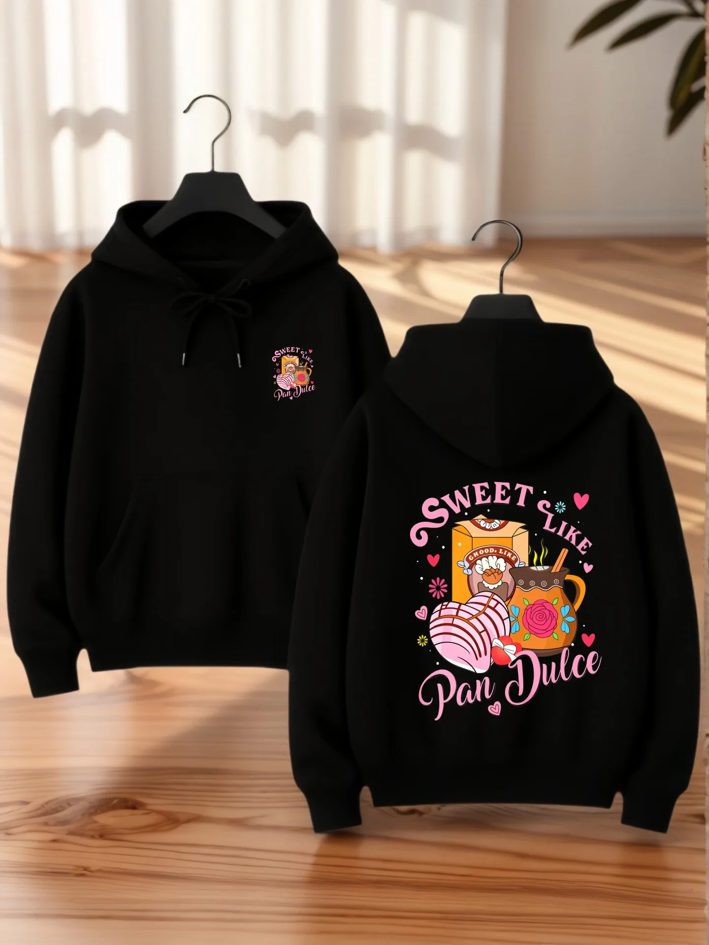 

Graphic Hoodie Women, Soda Pop Print, Y2K Style, Graphic Print, Casual Everyday Wear, For Teens