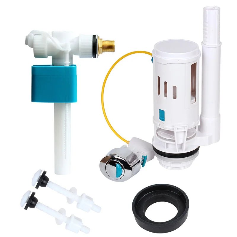 Toilet Tank Flush Valves Replacement Kits Toilets Accesory Screws Seals Kit Water Fill Valve G1/2