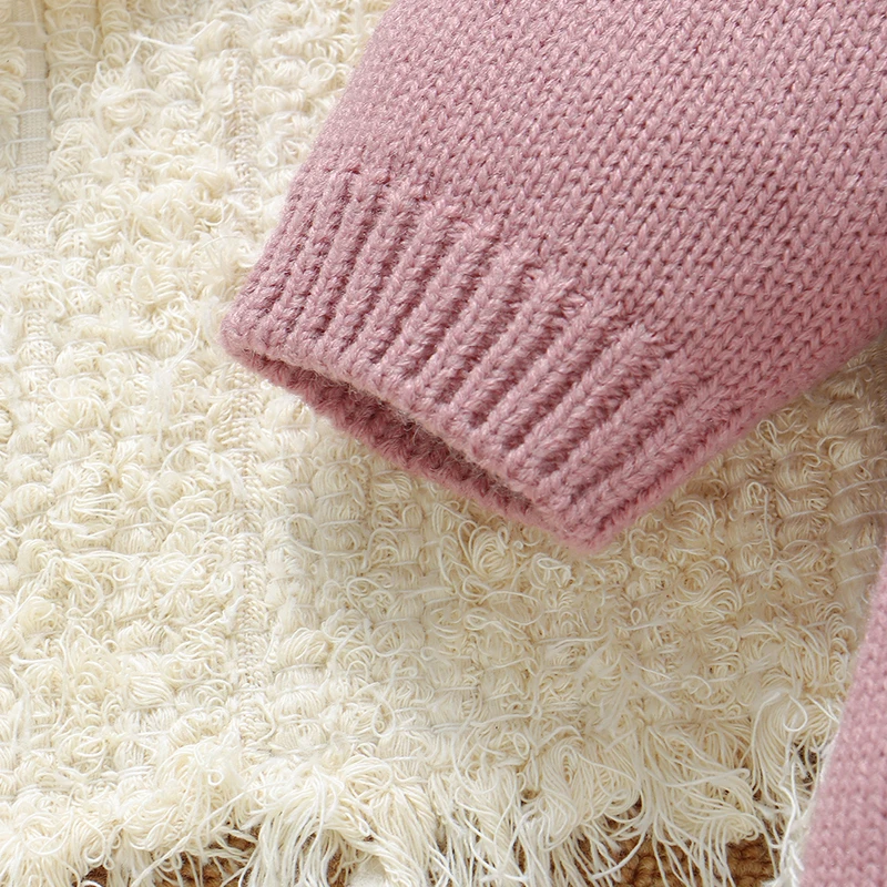 Baby Rompers Knitted Newborn Girls Boy Jumpsuit Long Sleeve Foot Wrap Fall Infant Kid Clothes 0-9M Fashion Letters Overalls Warm