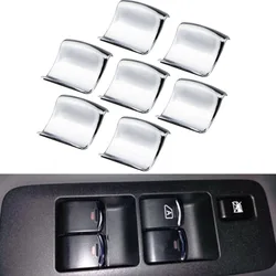 ABS Chrome door Window Lifter switch Button Trim For Nissan X-trail T31 Qashqai J10 Teana Sylphy Tidda March Sunny Note Altima