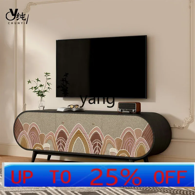 

LTT solid wood TV home hill porch cabinet living room home storage cabinet