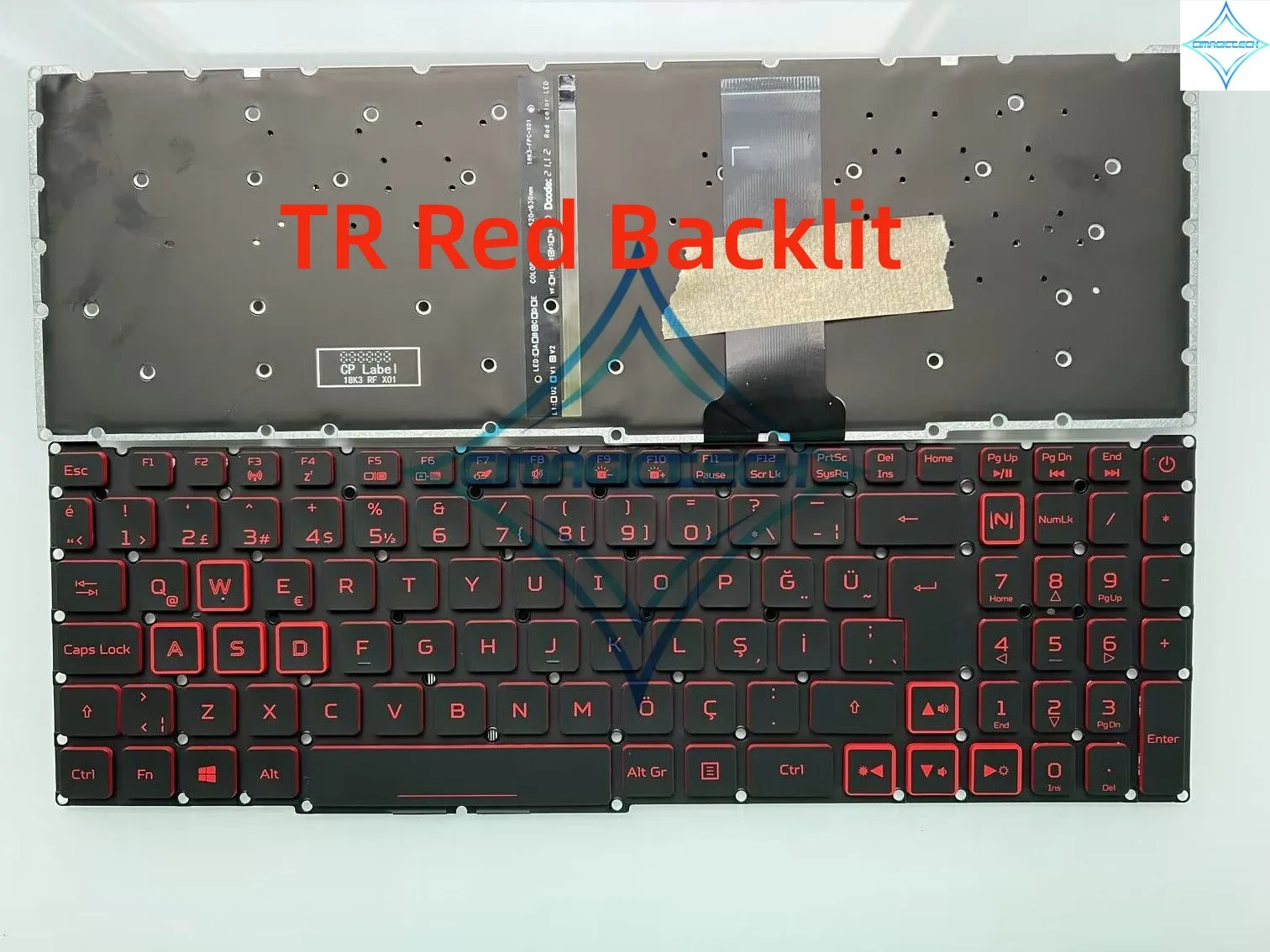 European SP UK FR IT GR TR Backlit New For Acer Nitro 5 AN515-54 AN515-55 AN515-43 AN517-51 AN517-52  AN715 52 AN715-51 Keyboard