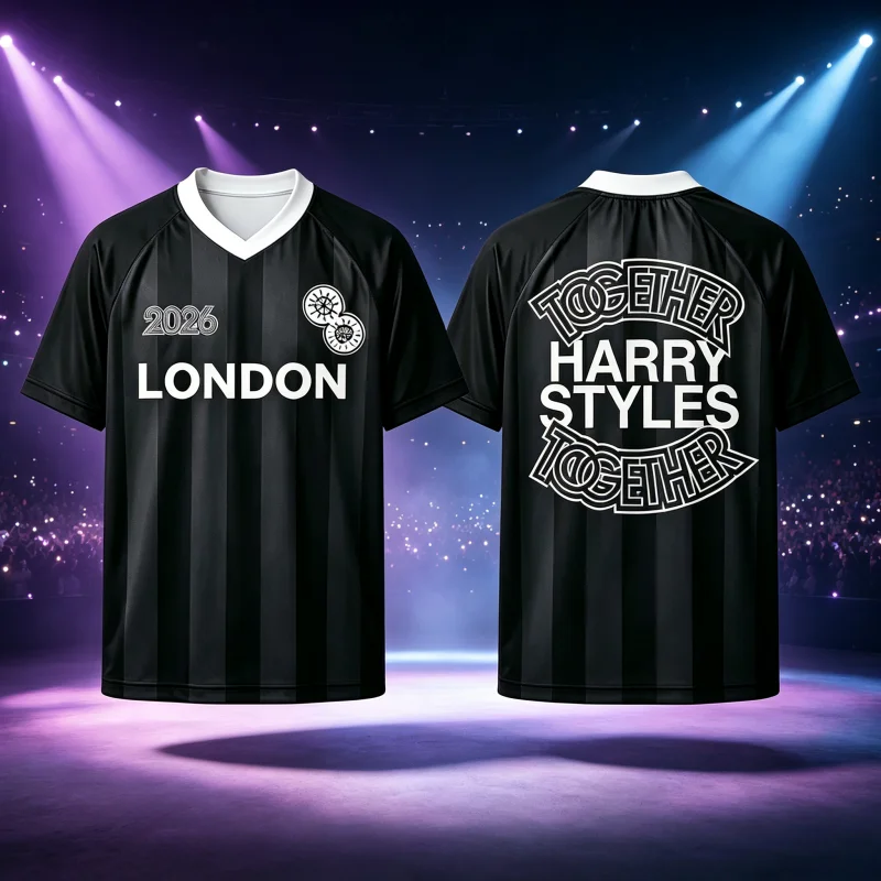 Summer New Multi City Harry Styles Concert Sports Jersey Fan Gathering Daily Men's and Women's Clothing T-shirt Family Kids Tees