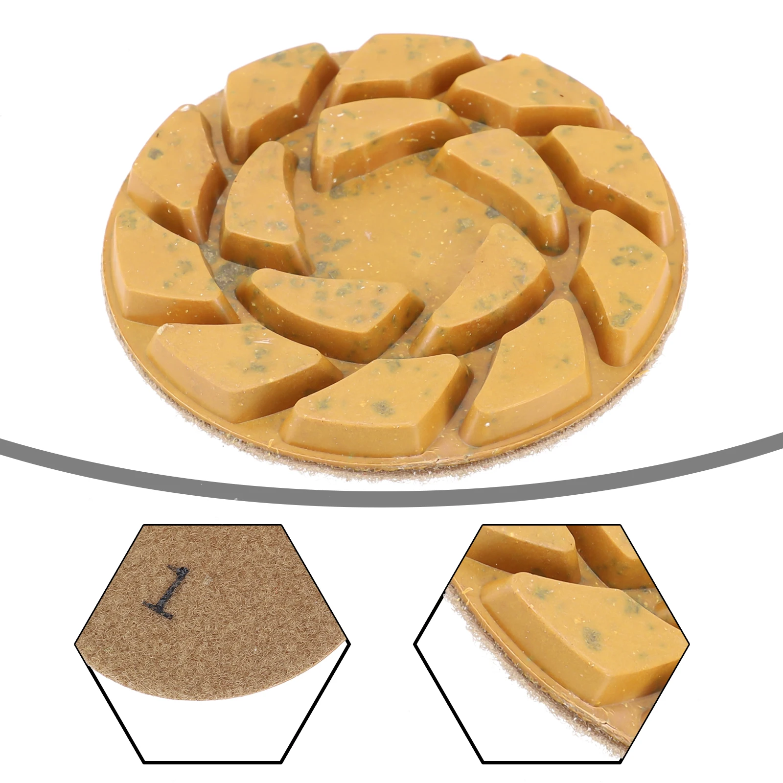 Diamond Powder And Resin Granite Stone Thick-ness 6mm Used For Marble Polishing Wet/Dry Diamond Floor Polishing Pad