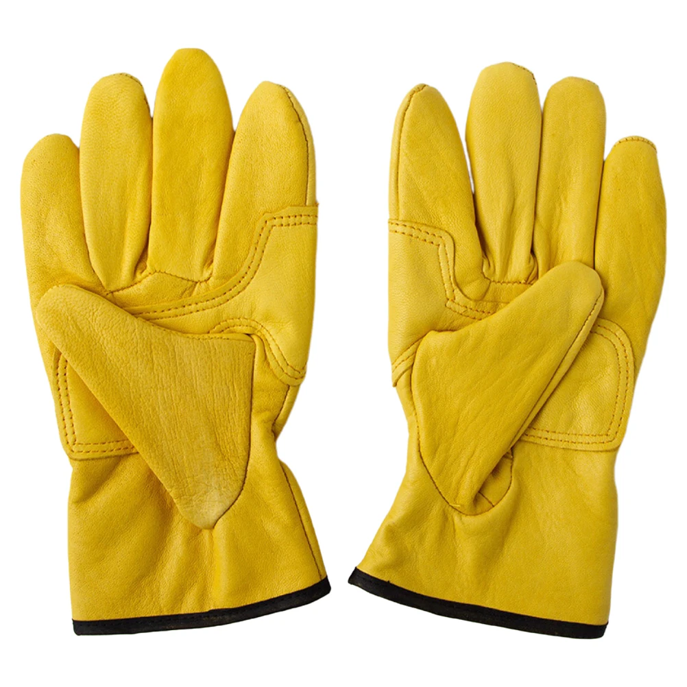 

Yellow Work Gloves Men Warm Insulated Cold Weather Outdoor Protective Anti Slip Heat Resistant Gloves for Engineering