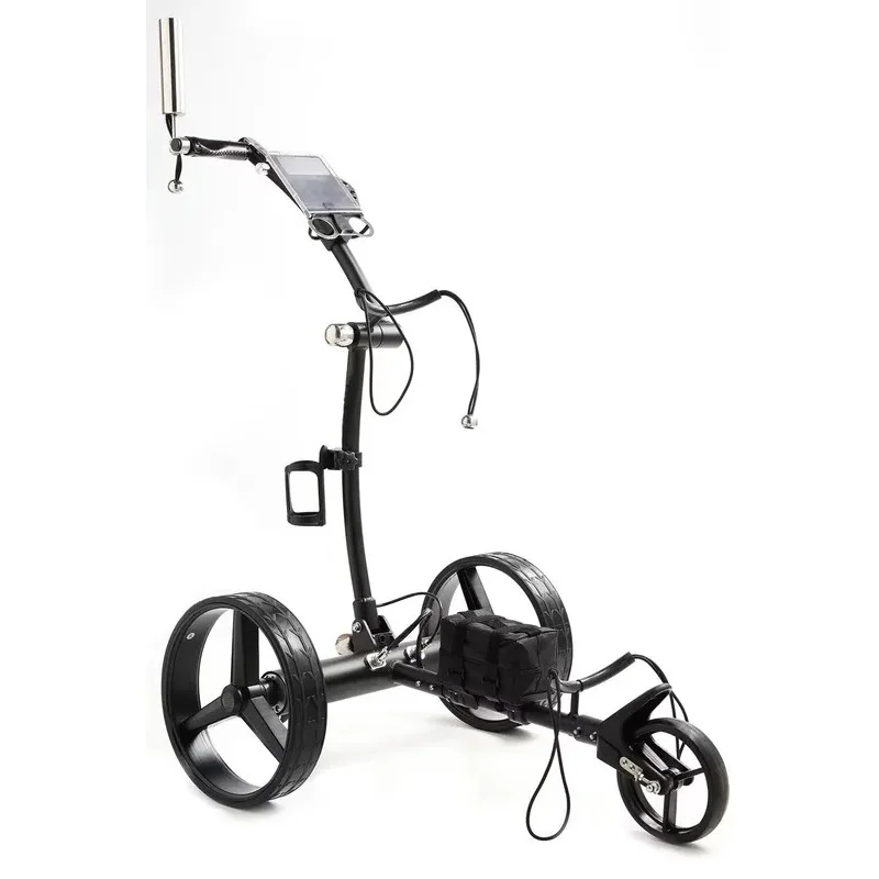 Factory Hot Selling High Quality Electric Golf Carts Stainless Steel Electric Golf Trolley in Black Color