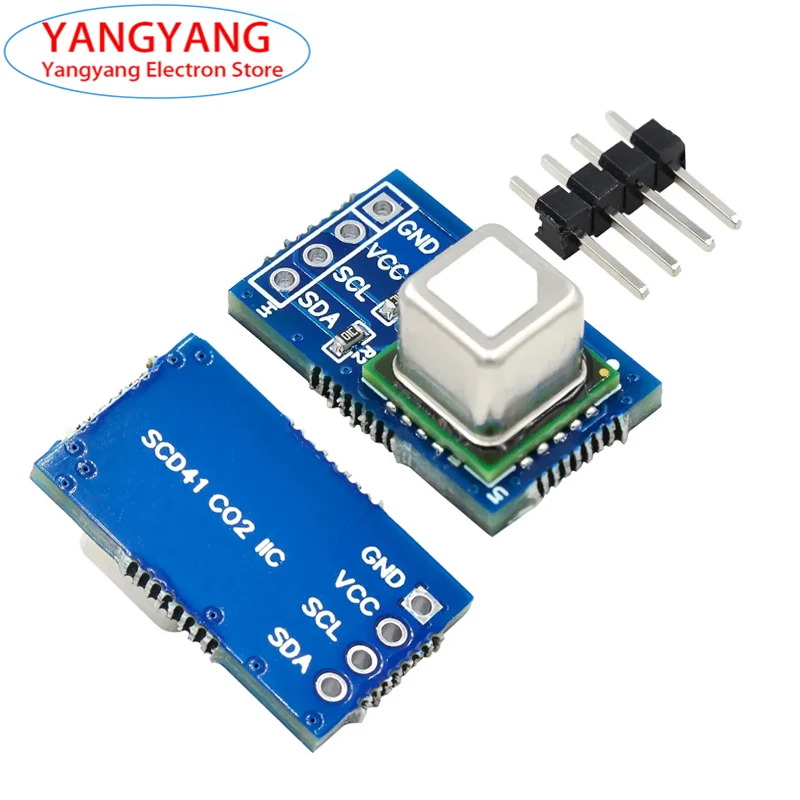 SCD40 SCD41 Gas Sensor Module Detects CO2 Carbon Dioxide Temperature and Humidity In One Sensor I2C Detects Communication Board