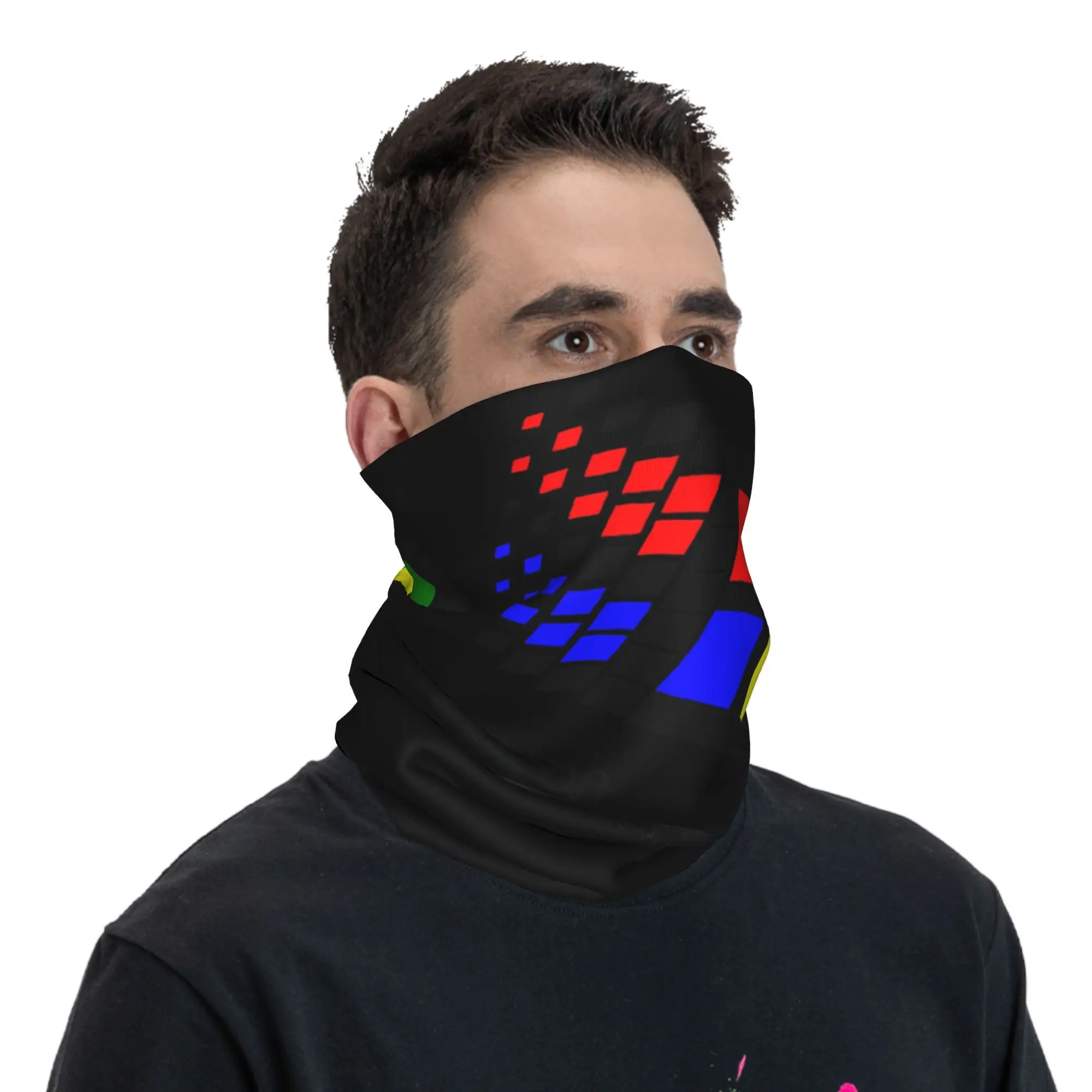 Windows 95 Logo Bandana Ghetta per il collo Maschera stampata Sciarpa Passamontagna multifunzione Equitazione Unisex Adulto per tutte le stagioni