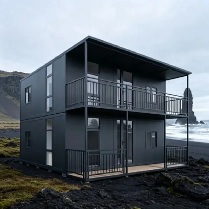 Flat Pack Folding Container House 20ft Prefab Modular Tiny Home Portable Mobile Office Living Expandable Quick Build