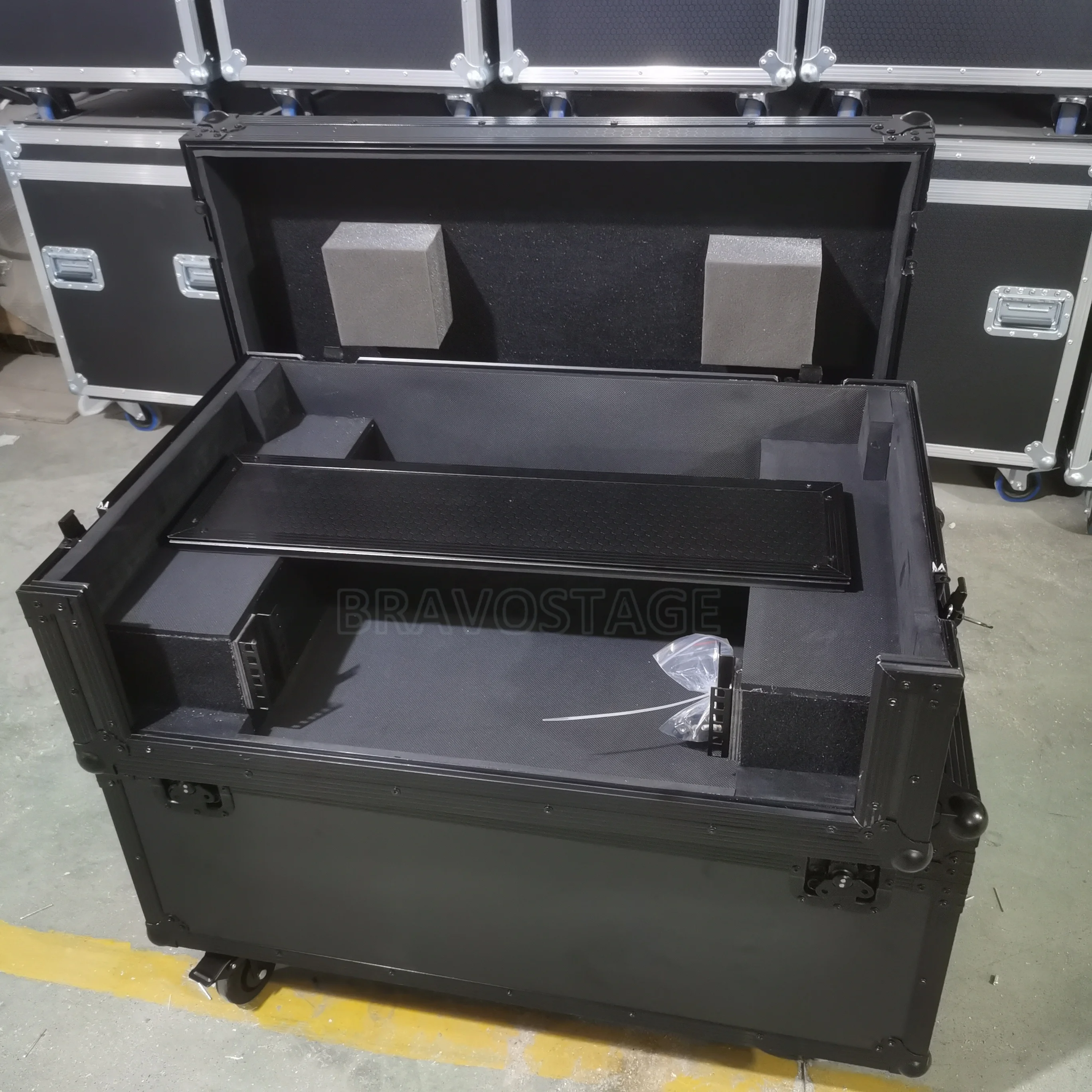 DJ Flight Case, 9mm 12mm Plywood Aluminum Frame, Mixer Controller Case, Heavy Duty, fit for Mixer Controller and CD Player