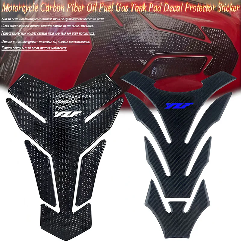 

Для YZF R1 R1M R15 R25 R3 R6 R7 R9 YZFR1 YZF3 YZFR7 Мотоцикл Углеродное волокно 3D масляный топливный бак Pad Защитная наклейка