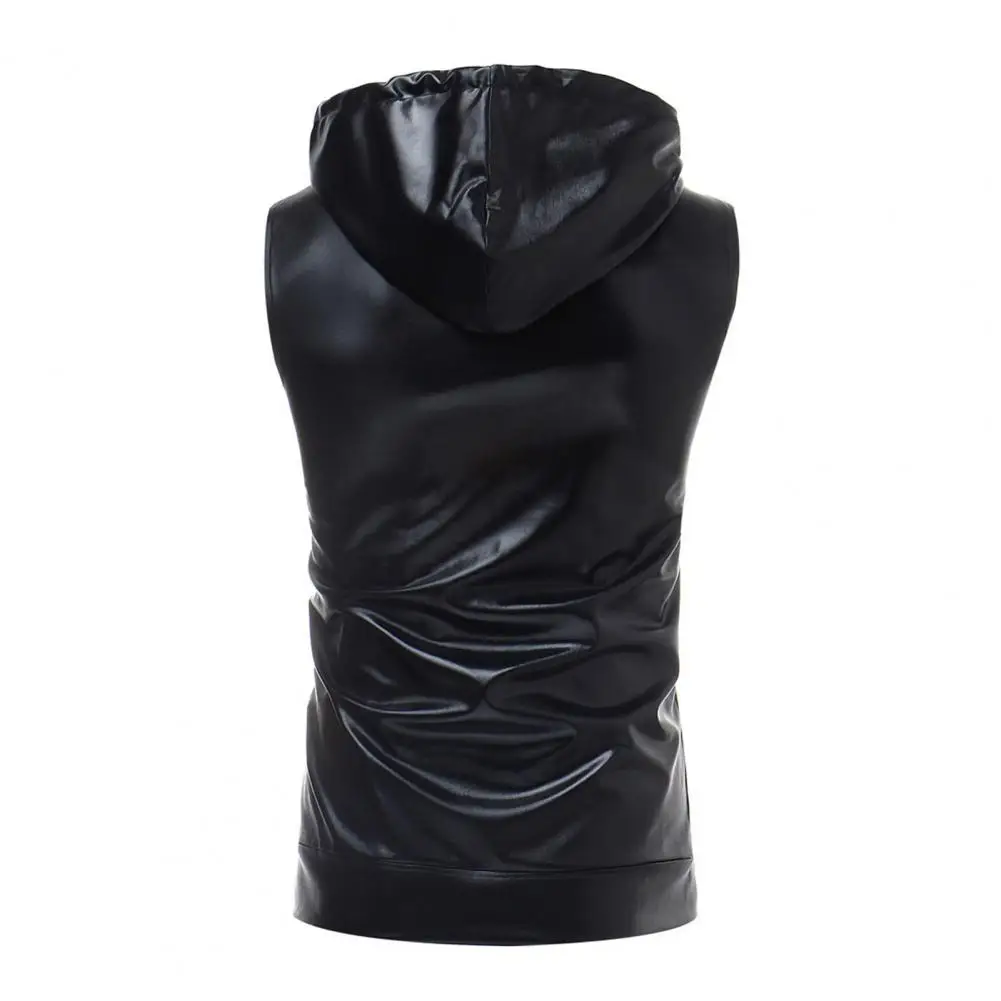 

Жилет без рукавов с капюшоном, пальто, удобный мужской жилет, стильный мужской жилет с капюшоном и шнурком, дизайн без рукавов, застежка-молния