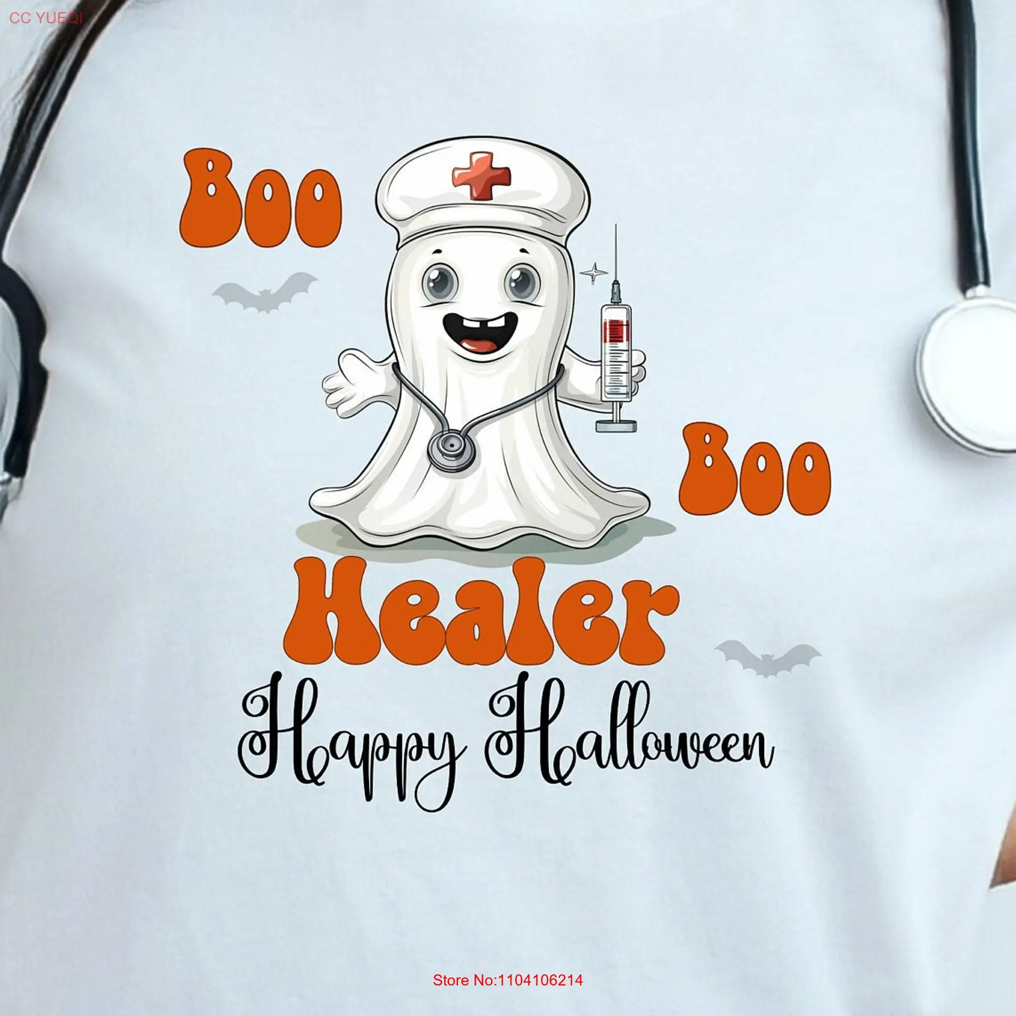 Nurse Halloween T Shirt RN Cute Funny long or short sleeves