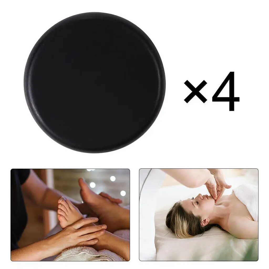 4 Pcs Professional Large Massage Stone Set Basalt Hot Rocks Stones Relaxing