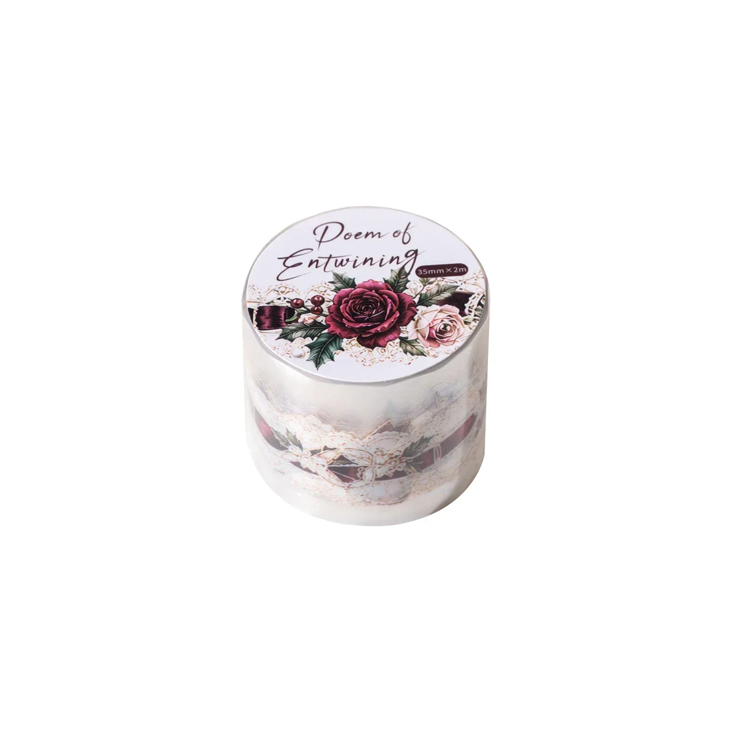 JIANWU 35mm*200cm Vintage Lace Flower Landscape Material Collage Scrapbooking PET Tape Creative DIY Journal Stationery - view 6