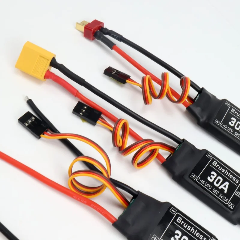 XXD Bürstenloser 30A ESC 2-4S Elektrischer Geschwindigkeitsregler mit 5V 2A BEC für Rc Multicopter Hubschrauber Flugzeug – Detail 8