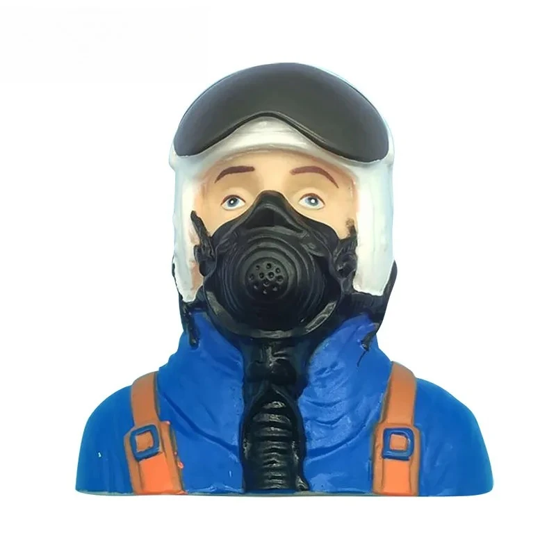 XFlight 1 Pc 1/6 Scale Pilots Figures Toy Model Pilot With Gas Mask For RC Plane Accessories Hobby Color Blue