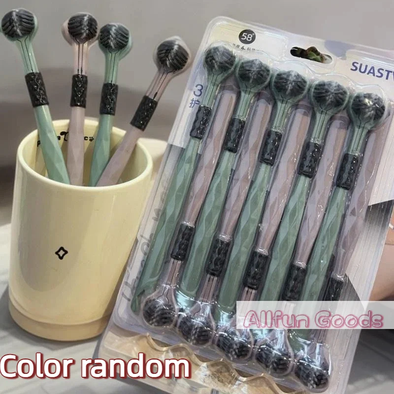 [TG835]3D Manual Toothbrush 10pcs Three sided U-shaped Soft Toothbrush for Comprehensive Oral Cleaning for Adults