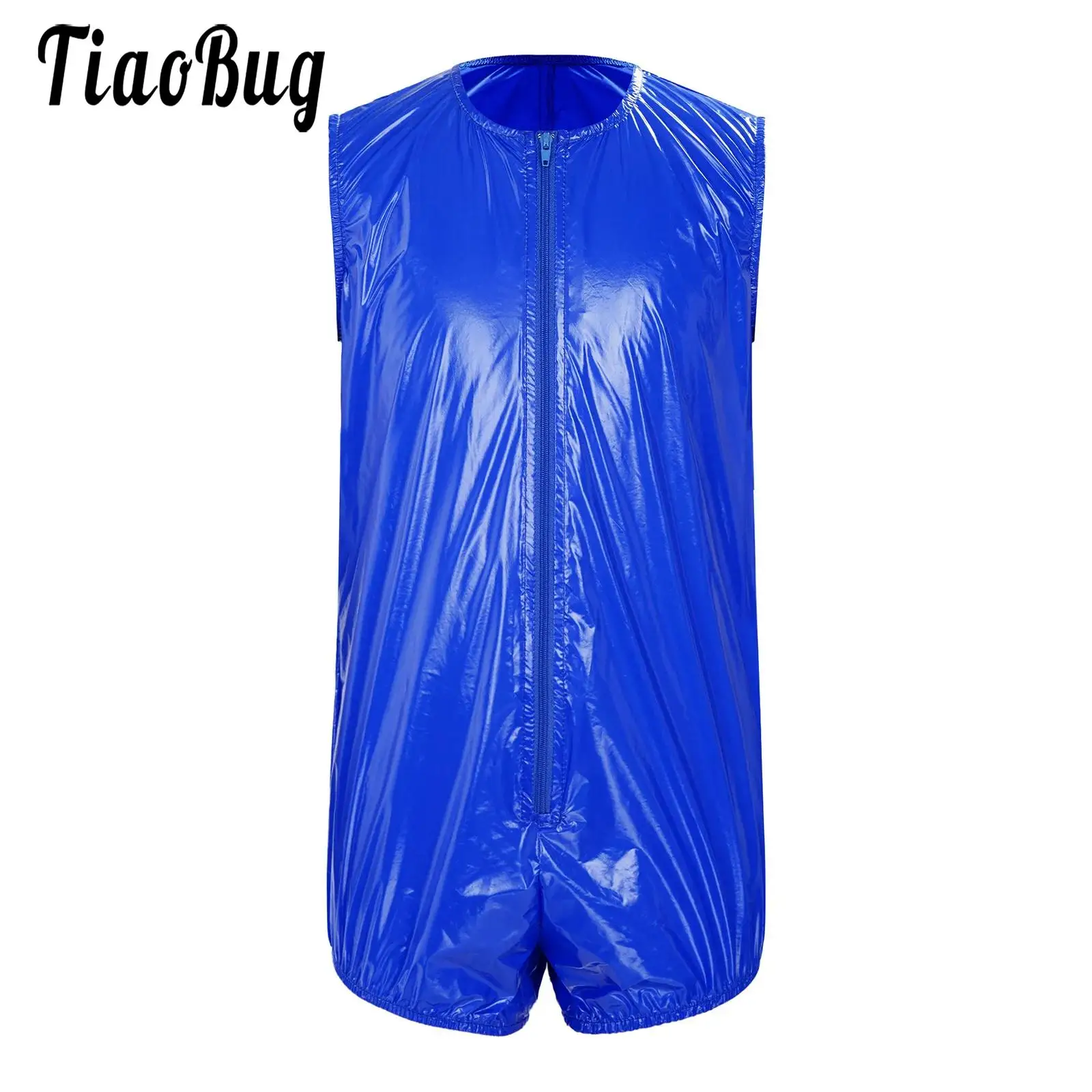 Kids Boys Girls Special Needs Adaptive Bodysuits Sleeveless Elastic Leg Openings Zip-up Water Resistant Diaper Cover Rompers