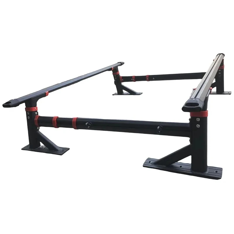 Pickup Truck Exterior Accsori Adjustle Multifunctional Roll Bar Bed Ladder Rack Roof For F0 Ranger Hilux Tacoma
