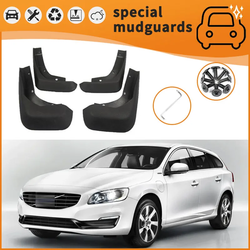 

For 12-20 models of Volvo V40 V60 V90 Mudguards Fender Mudflaps Front Rear Flares Splash Guards Cover Car Accessorie