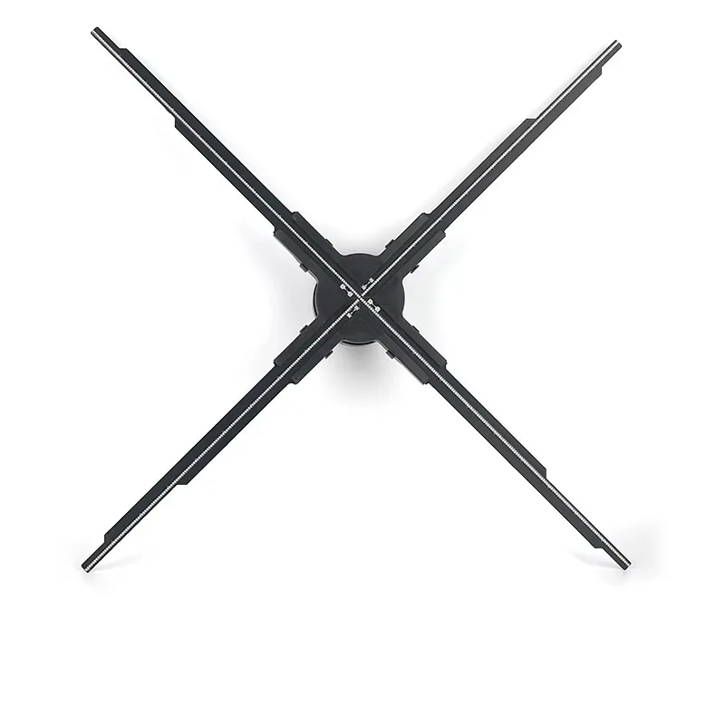 

65CM 3D Holographic Advertising Projector 4 Blade Programmable 572LedsLED Message Handheld Fan for Store Mall Holiday