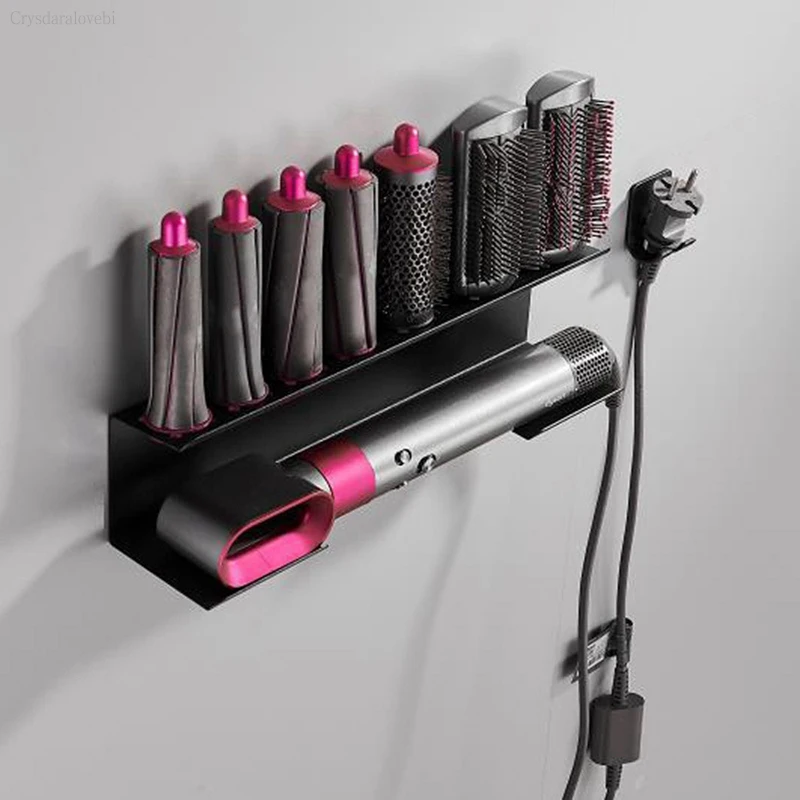 

Подходит для Dyson Airwrap настенный фен и бигуди для волос стойка для хранения Уход за волосами ящик для хранения инструментов ванная комната стойка