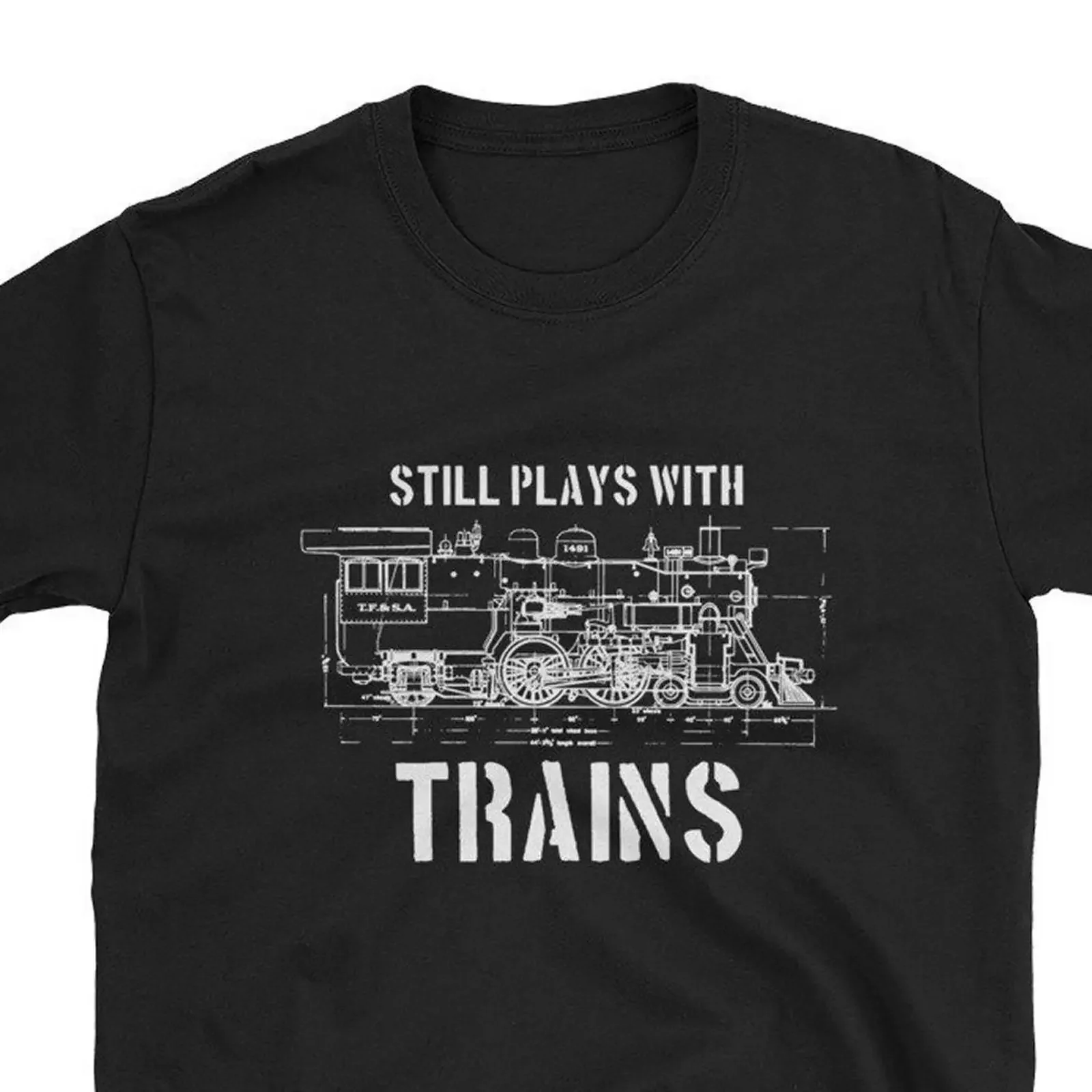 Model Railroader T Shirt Still Plays With Trains Engine Locomotive HO N O Scale  vintage Washed homme designer clothes fashion