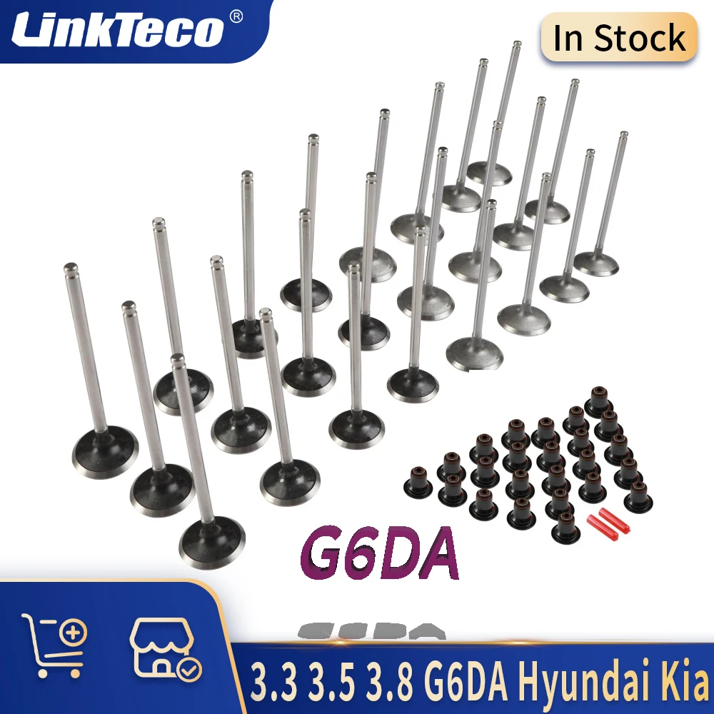 

Engine Parts Intake Exhaust Valves & Seal Kit Fit 3.3 3.8 3.5 L V6 G6DA For 06-15 3.3L 3.8L 3.5L HYUNDAI KIA SORENTO 222113C810