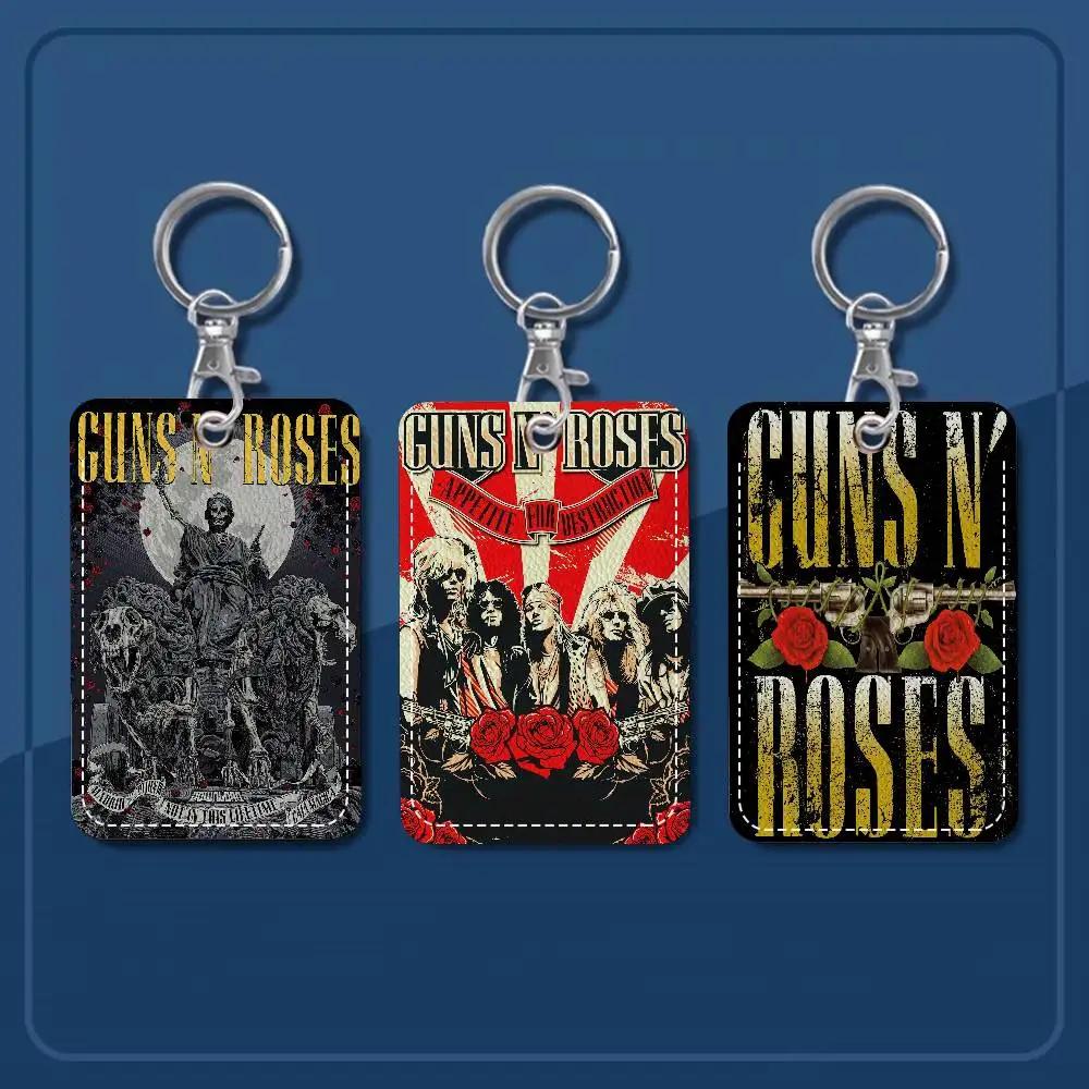 

Рок-группа G-Guns N-N R-Roses Доступ и еда Держатель карты Брелок Кредитный ID Банковская карта Защитный чехол Брелок Подвеска Мода