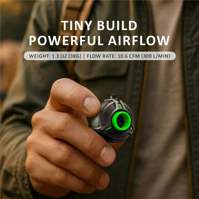ABLU-Mini Portable Air Pump For Camping For Air Mattress Inflation Deflation Electric Inflatable Pump Vacuum Storage Bag