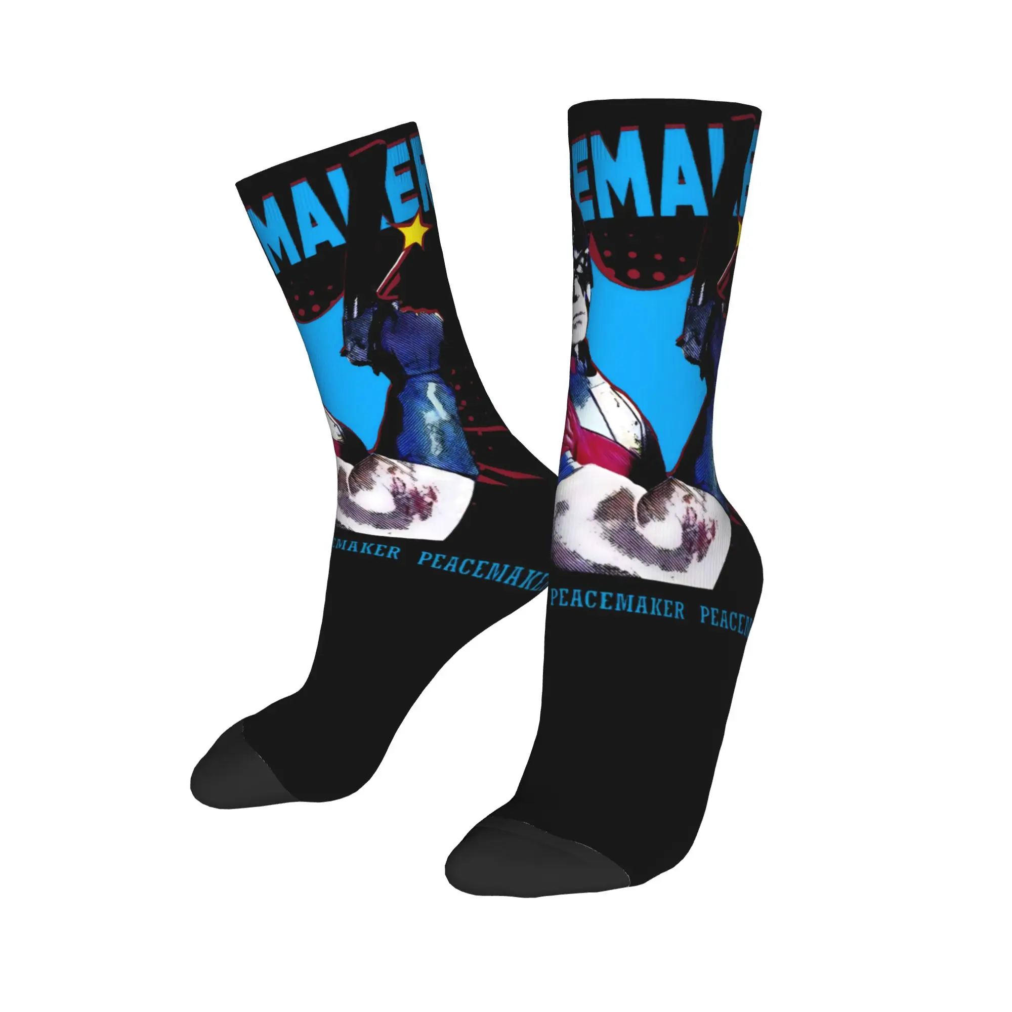  Peacemakers  Socks  Funny Stockings Women Men Comfortable Cycling Socks Spring Pattern Non Slip Socks