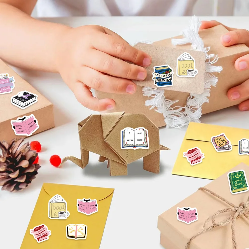 Rouleau d'autocollants anglais pour livre de lecture, 500 pièces/rouleau, pour ordinateur portable, vélo, guitare, Skateboard, Graffiti imperméable pour enfants, DIY bricolage