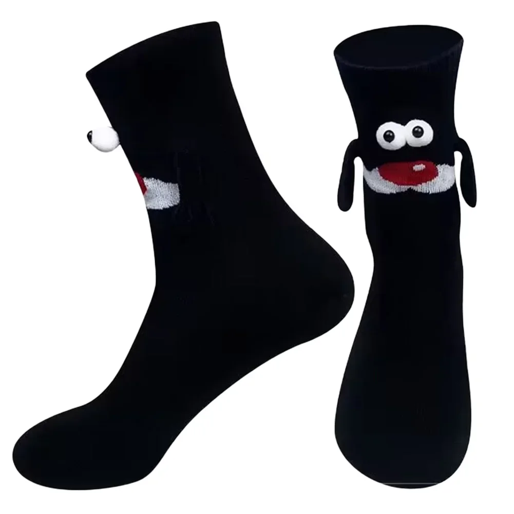 Christmas Magnetic Holding Hands Socks Soft Warm Unisex Couple  lover Christmas Socks Novelty Xmas Crew  for Women Men