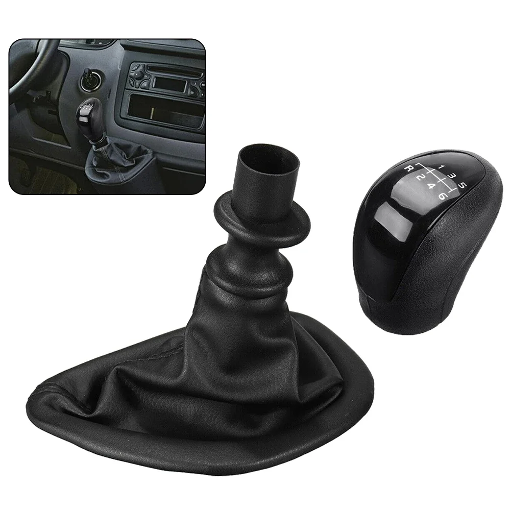 1pc For Mercedes W639 VITO 2003-2010 Manual 6-speed Gear Shift Knob W Gaitor-Boot Cover Black For Sprinter Ii 906 2006-2013