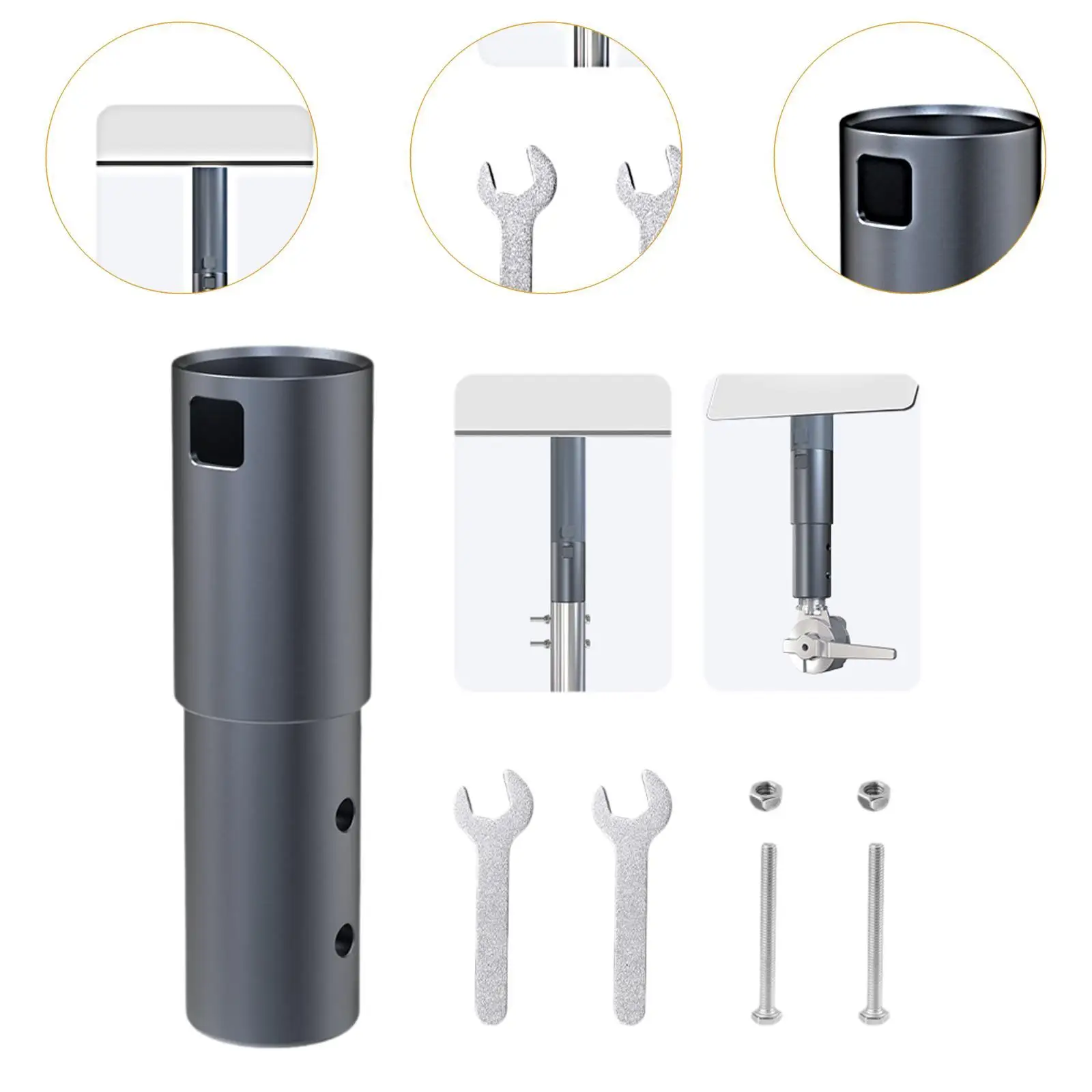 Antenna Mounting Kits Multiuse Heavy Duty Wear Resistant Satellite Support Rack Antenna Holder Internet Dish Mount for Household