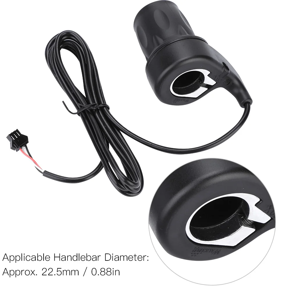 1 Par de Aceleradores Universales para Bicicleta Eléctrica, Scooter Eléctrico, Manillar de 22.5mm
