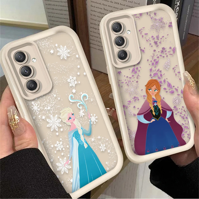 Disney Frozen II Elsa Anna Case for Samsung Galaxy A35 A16 A15 A55 A25 A06 A05 A05S A24 A13 A23 A12 A22 A32 A52 A71 A51 4G Cover