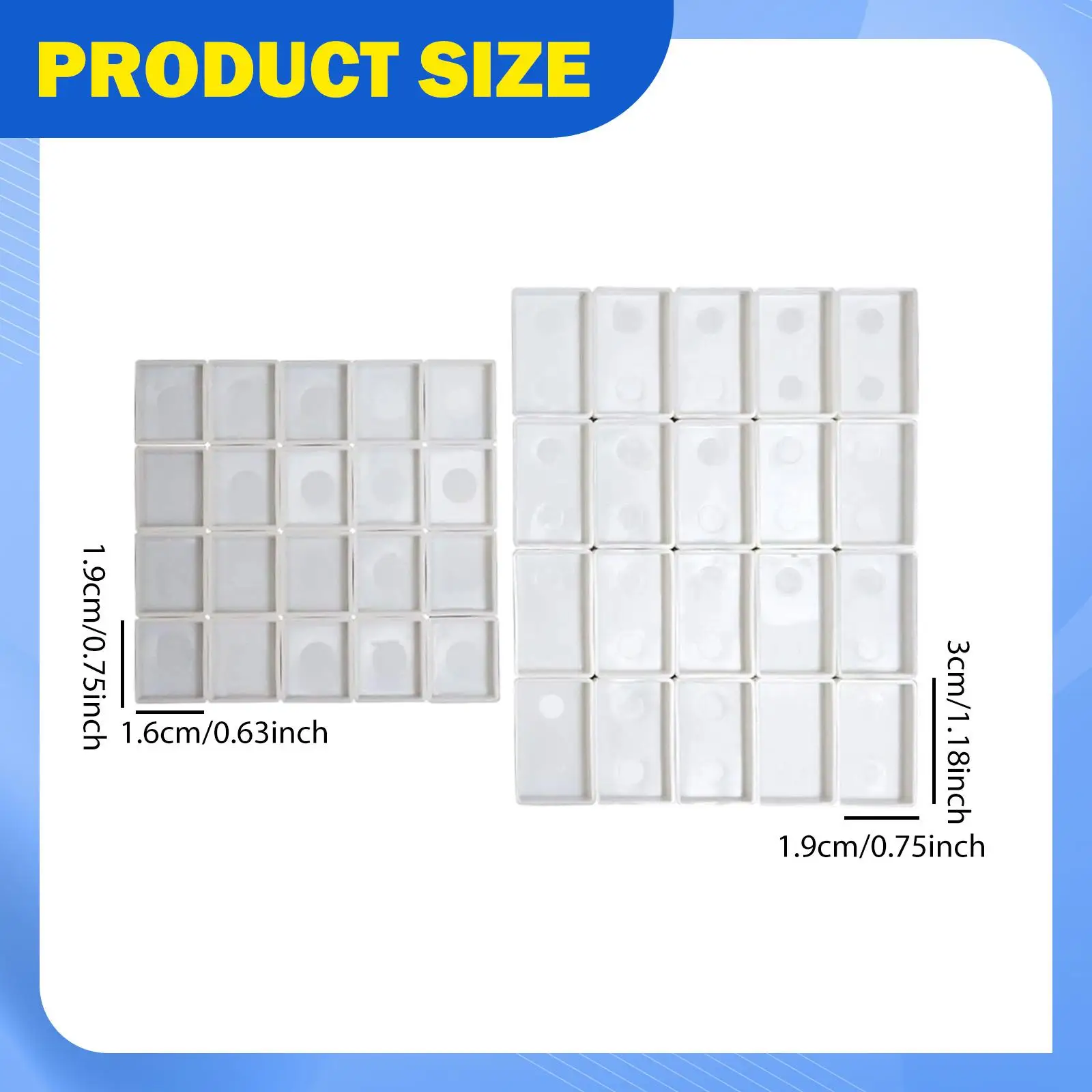 40x ألوان مائية فارغة نصف المقالي البليت المقالي الفنان الطلاء علب لزيوت الغواش الاكريليك لوحة رسم اللوحة