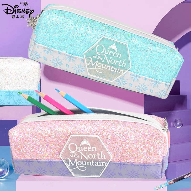 New Disney pencil case large capacity Frozen student simple high-value cosmetic bag pencil case school supplies gift