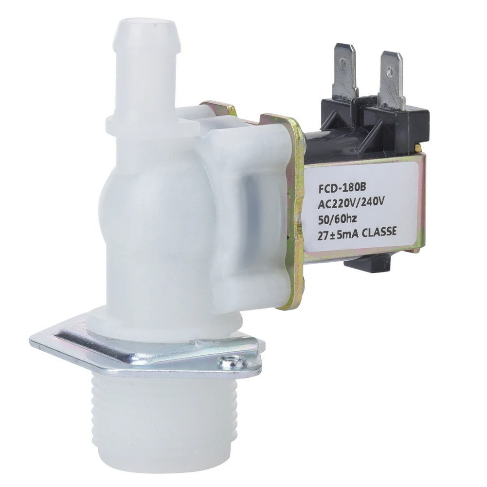 Plastic Inlet Solenoid Valve 1-Way Guide Solenoid Valve 3/4in Electric Solenoid Valve Class Home Using 220V 0.02-0.8Mpa