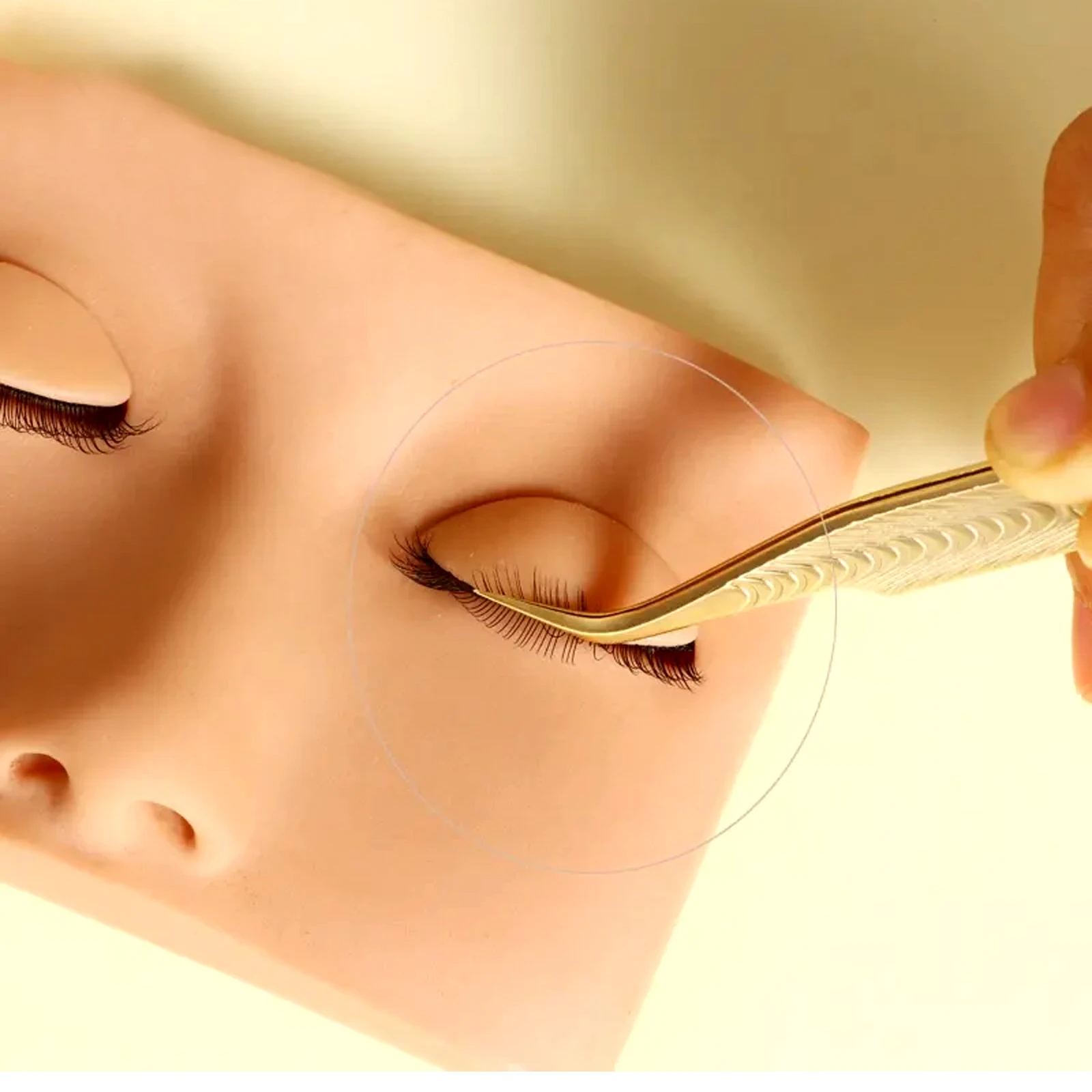 Eyelash EXTENSION Mannequin HEAD Practice อุปกรณ์แต่งหน้าแบบถอดเปลี่ยนเปลือกตา Grafting การสอนการฝึกอบรมเครื่องมือ
