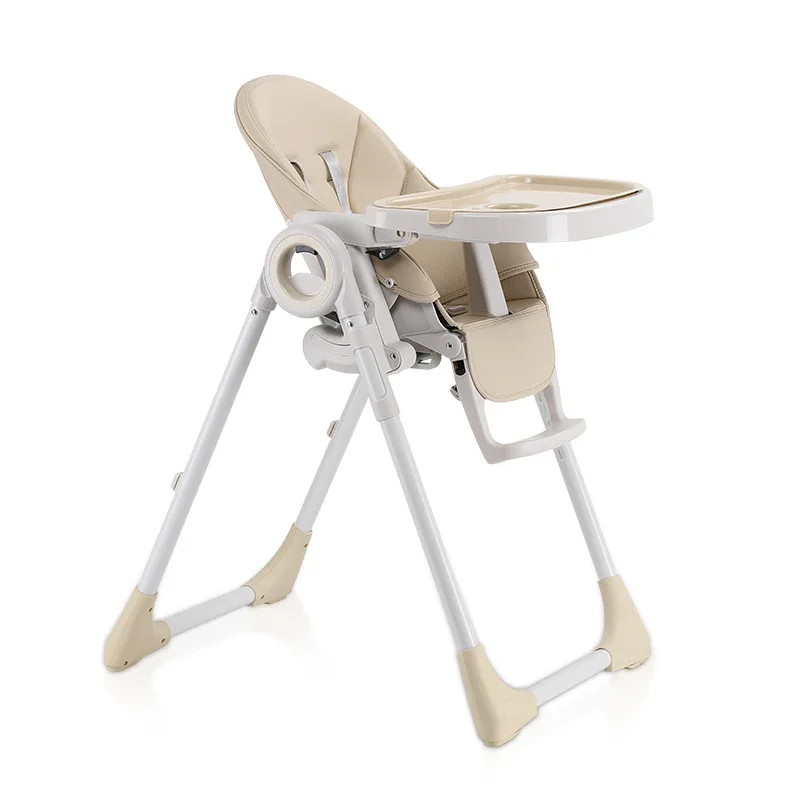 Custom logo plastic folding portable baby high chair