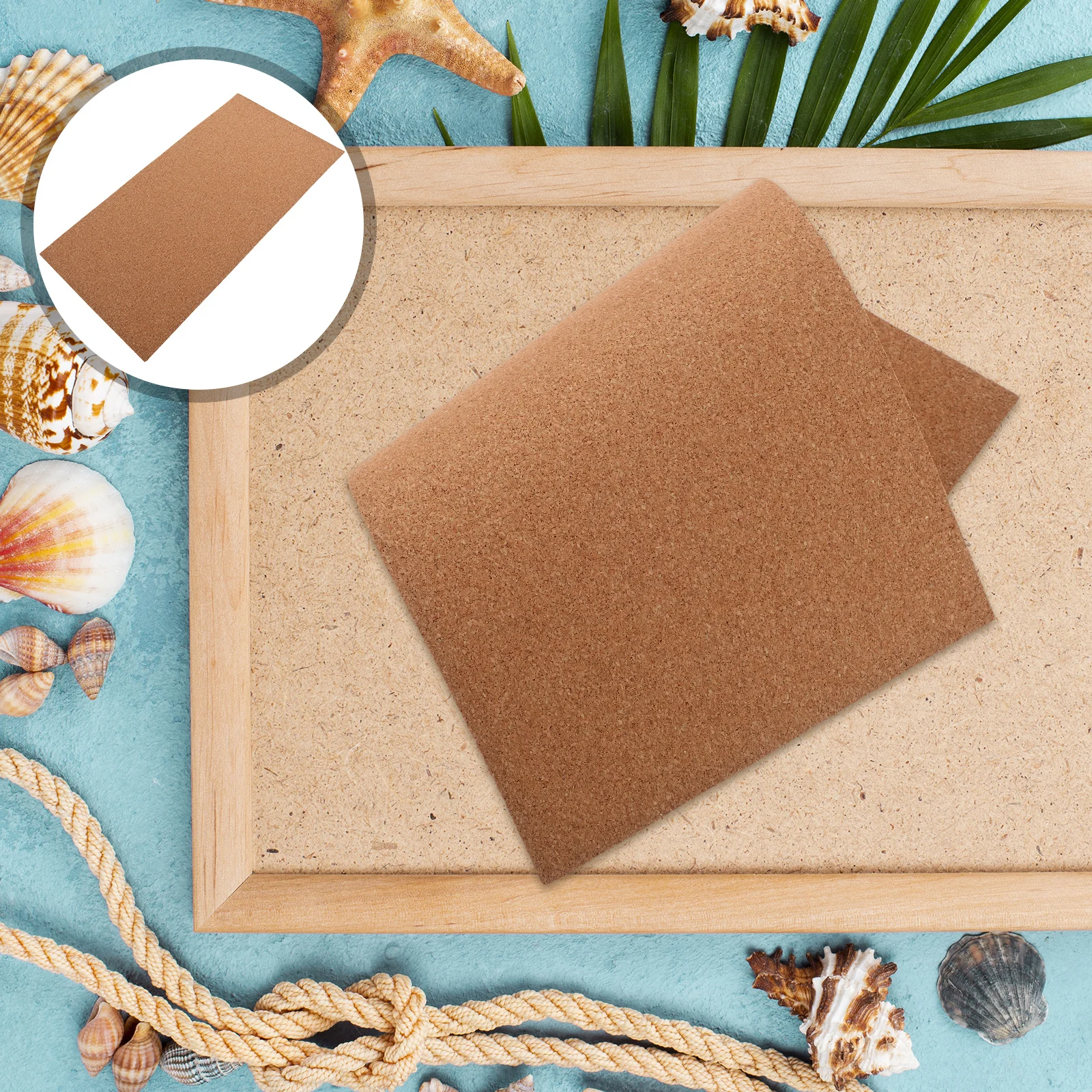 

6pcs Cork Board Thick Thin Sheeting Sand Table DIY Project Display Floor Protector Pinable Natural Moisture Resistant