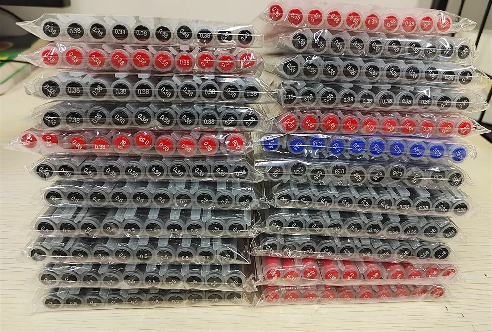 Wholesale 200/100/50 lot Gel Pen 0.5mm 0.38mm Black/Blue/Red Original Japan Stationery Supplier for School Office