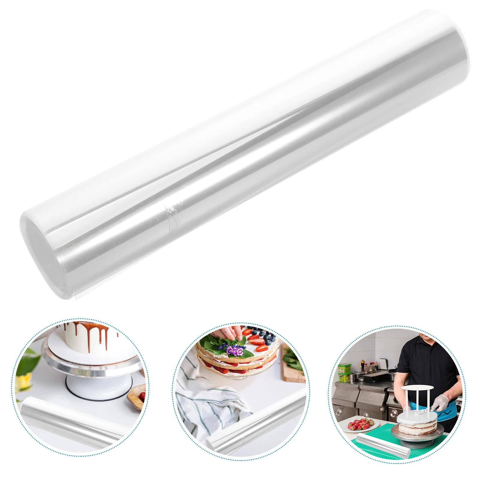 

Transparent Cake Collar Thick Roll Sturdy Plastic Edge Strip Mousse Cake Baking Decoration Kit Frost Rim Reusable Tool Wrap